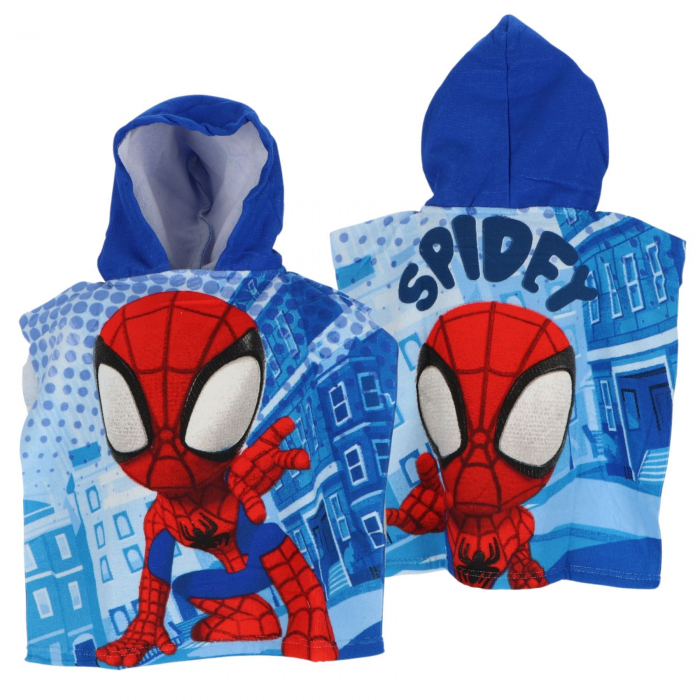 Prosop poncho microfibra cu uscare rapida, Spidey 50x100 cm [1]