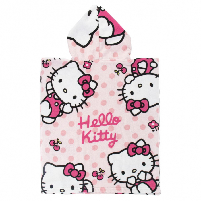 Prosop poncho microfibra Hello Kitty 50x115 cm [2]