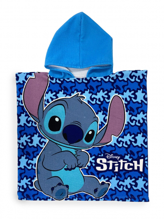 Prosop poncho microfibra, Lilo & Stitch Character!, 50 x 100 cm [1]