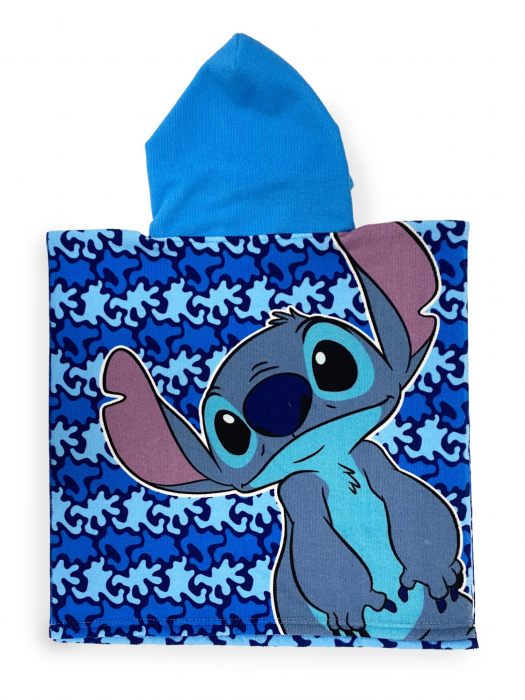 Prosop poncho microfibra, Lilo & Stitch Character!, 50 x 100 cm [2]
