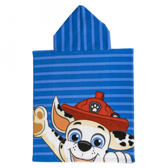 Prosop poncho microfibra, Paw Patrol Chase si Marshall, 50 x 115 cm [3]