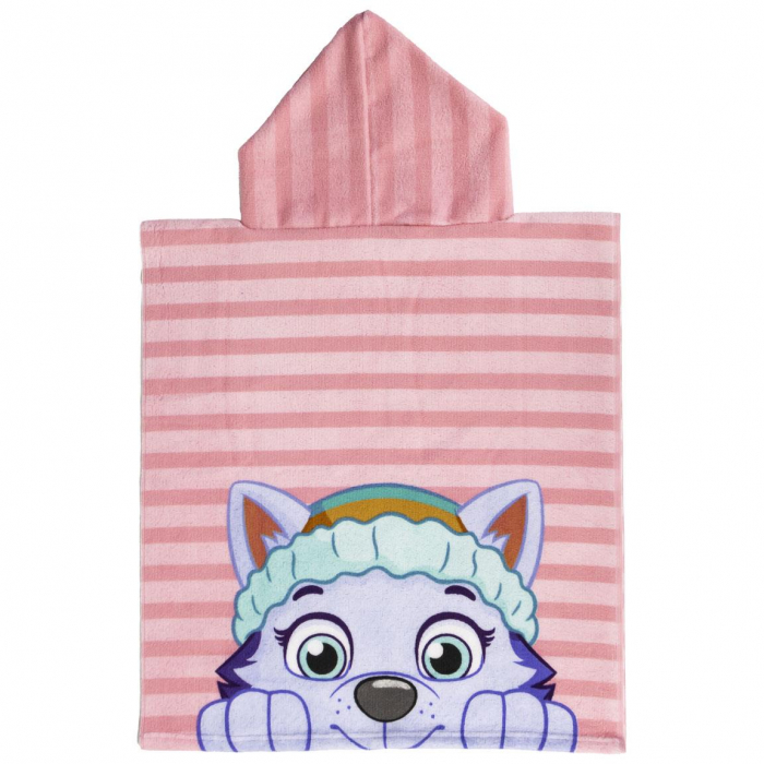 Prosop poncho microfibra, Paw Patrol Skye and Everest, 50x115 cm [4]