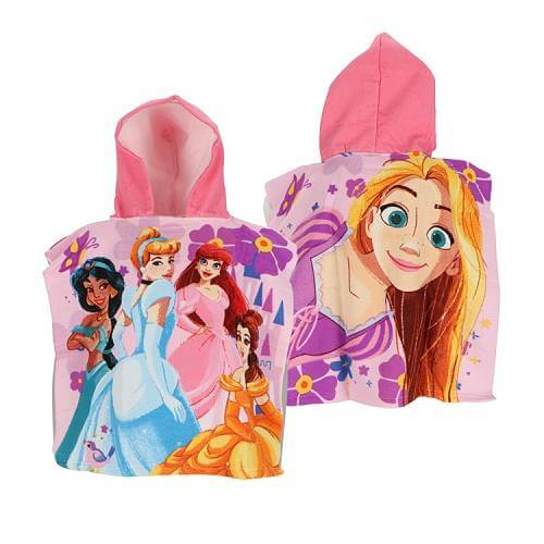 Prosop poncho microfibra uscare rapida, Printesele Disney, 50x100 cm [1]