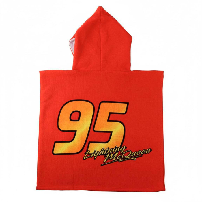 Prosop poncho plaja din microfibra Cars Disney 54x110 cm [2]