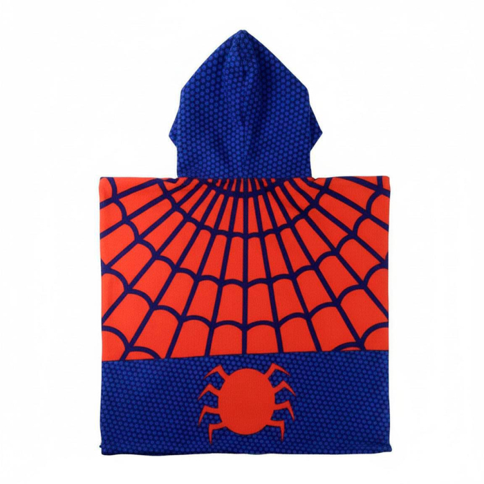 Prosop poncho plaja din microfibra Spiderman 54x110 cm [2]
