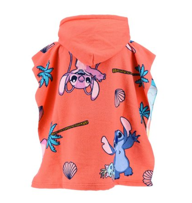 Prosop poncho plaja din microfibra Lilo & Stitch Keep Palm 55x110 cm [2]