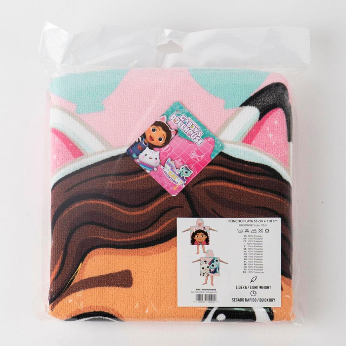 Prosop poncho poliester, Gabby's Dollhouse, 53x112 cm [7]