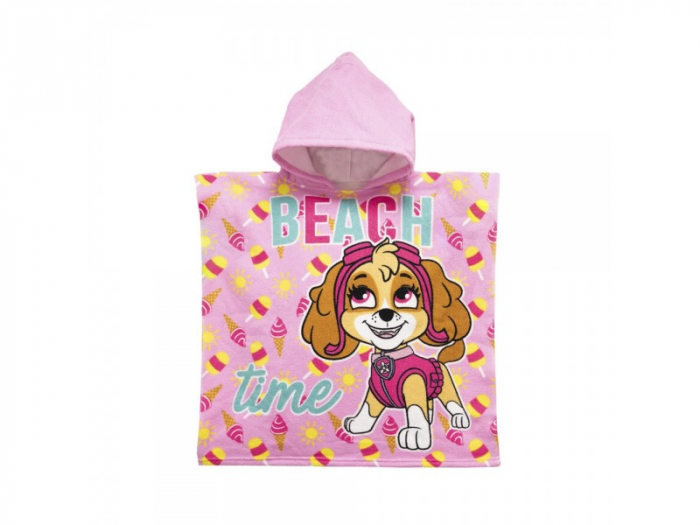 Prosop poncho poliester, Paw Patrol Girls Beach Time, 55x110 cm [1]