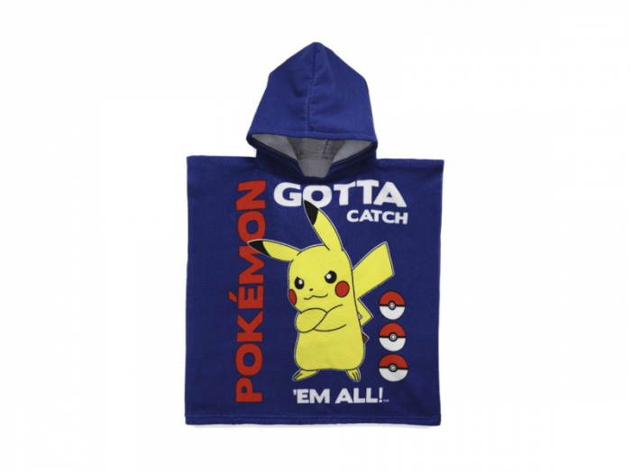 Prosop poncho poliester, Pok├⌐mon Catch, 55x110 cm [1]