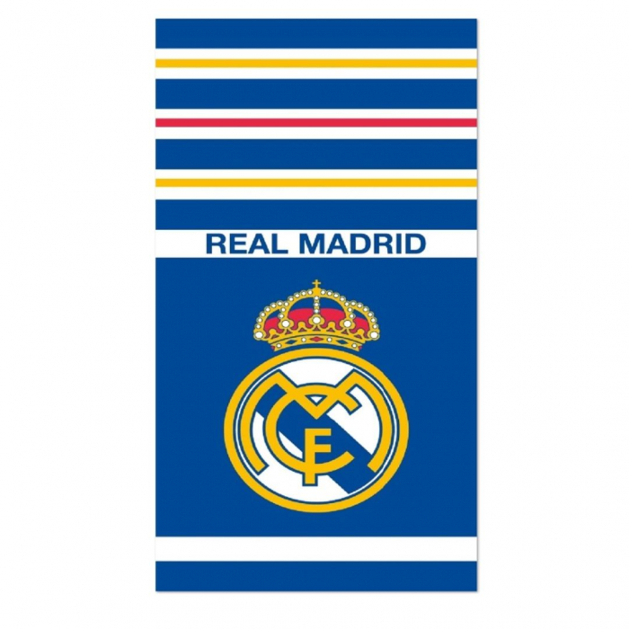 Prosop Real Madrid pentru plaja 70x140 cm, poliester [1]