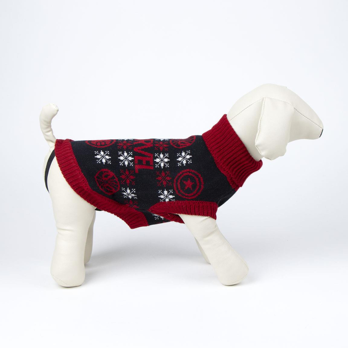 Pulover tricotat pentru câini cu design Marvel [4]