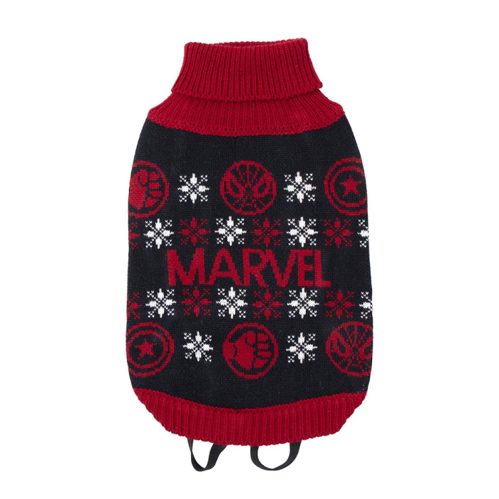 Pulover tricotat pentru câini cu design Marvel [2]