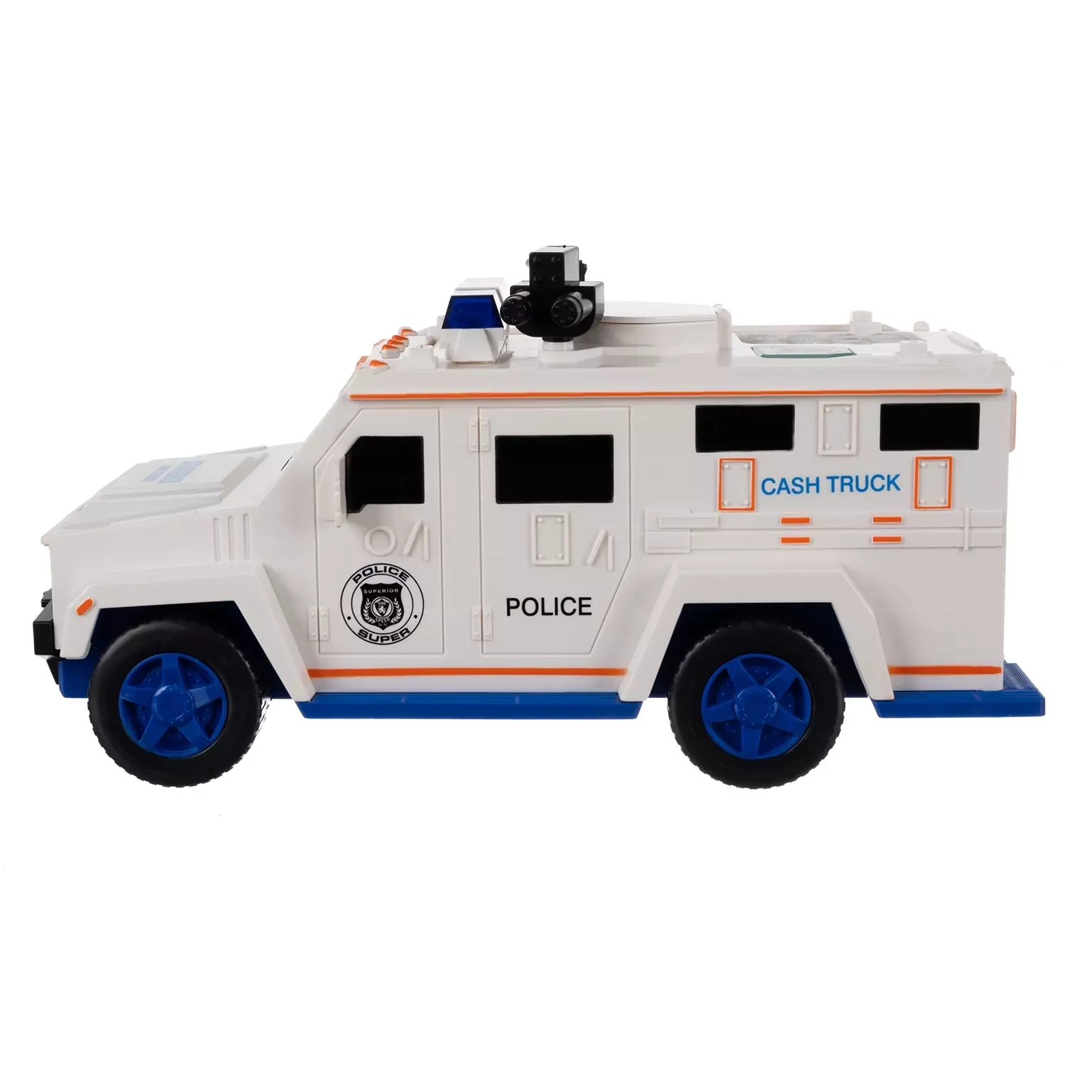 Pusculita metal Masina de Politie cu sunete si lumini 28x15x13 cm [3]