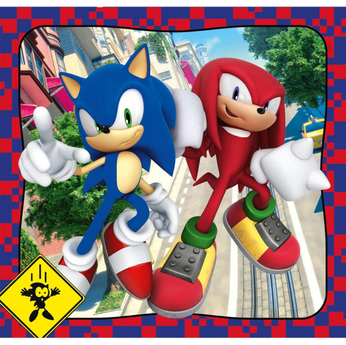 Puzzle carton Clementoni Sonic Doctor Eggman 3x48 piese [4]