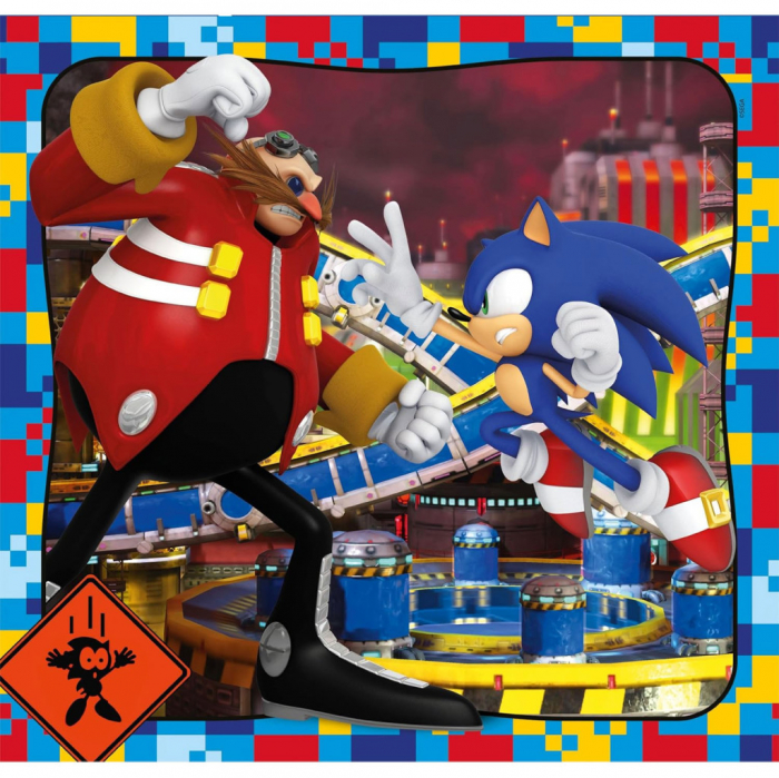 Puzzle carton Clementoni Sonic Doctor Eggman 3x48 piese [3]