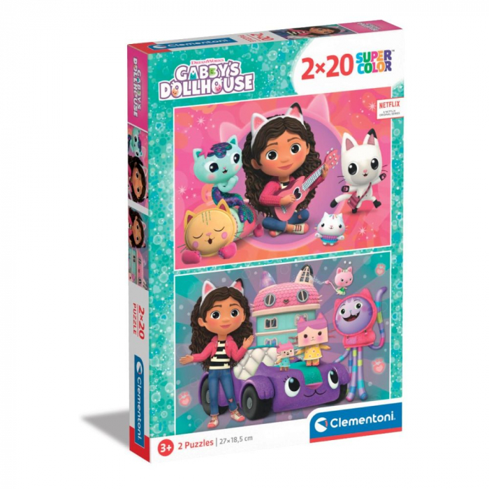 Puzzle carton Gabby's Dollhouse 2x20 piese [1]