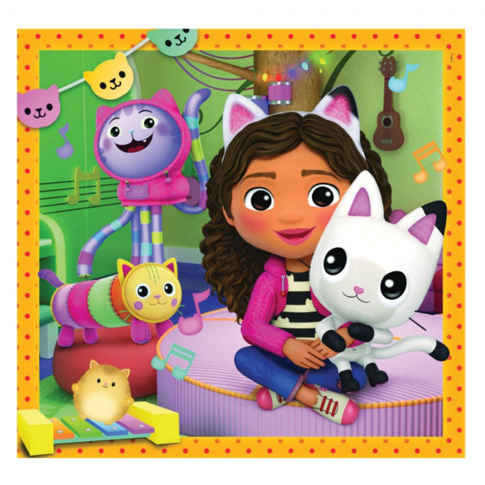 Puzzle carton Gabby's Dollhouse Spa-Day 3x48 piese [3]