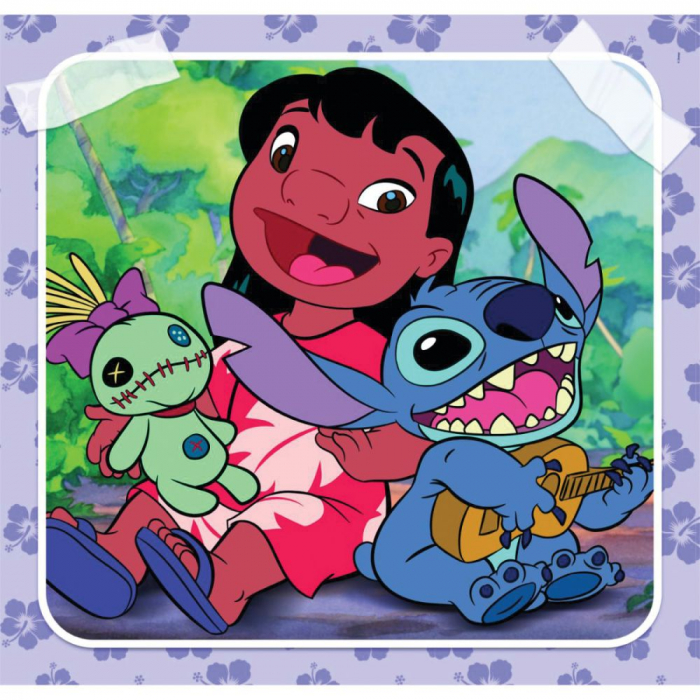 Puzzle carton Lilo & Stitch Music 3x48 piese [2]