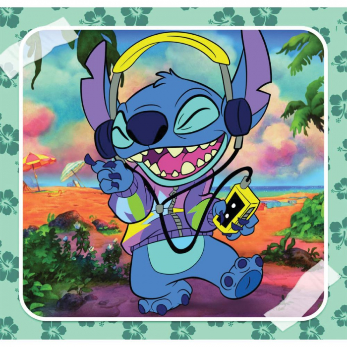 Puzzle carton Lilo & Stitch Music 3x48 piese [3]