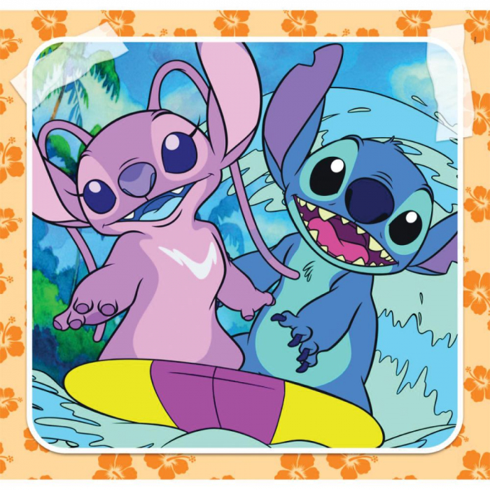 Puzzle carton Lilo & Stitch Music 3x48 piese [4]