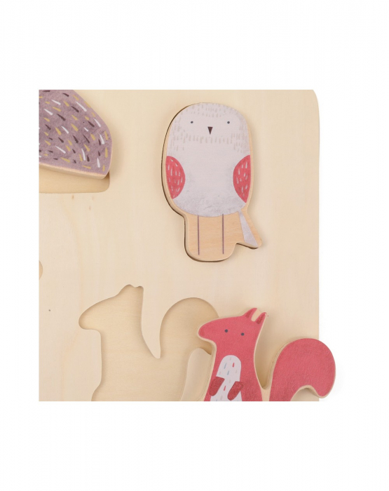 Puzzle incastru 5 piese, lemn [3]