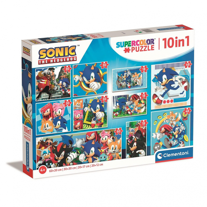 Puzzle Clementoni Sonic the Hedgehog Heroes Rivals, 10 in 1 [1]
