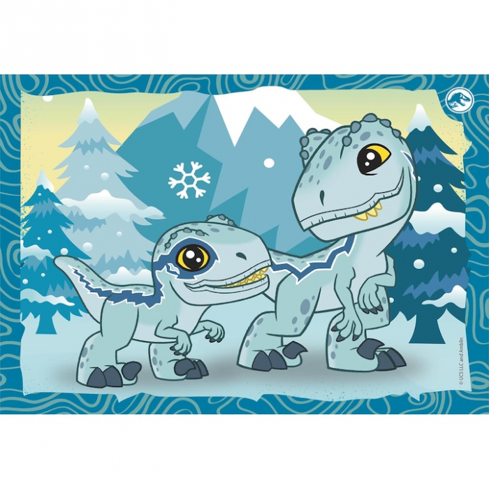 Puzzle Clementoni SuperColor - Jurassic World, 4 in 1 [2]