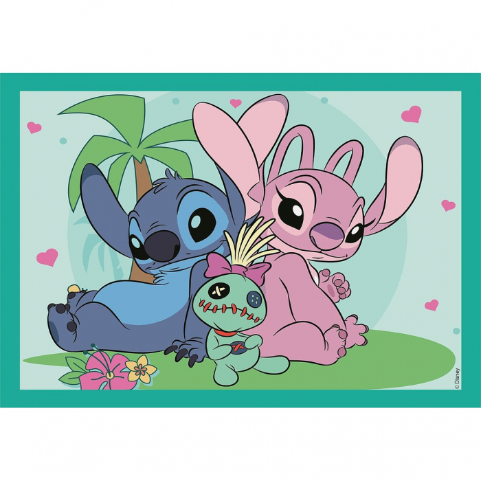 Puzzle Clementoni SuperColor Lilo & Stitch, 4 in 1 [2]