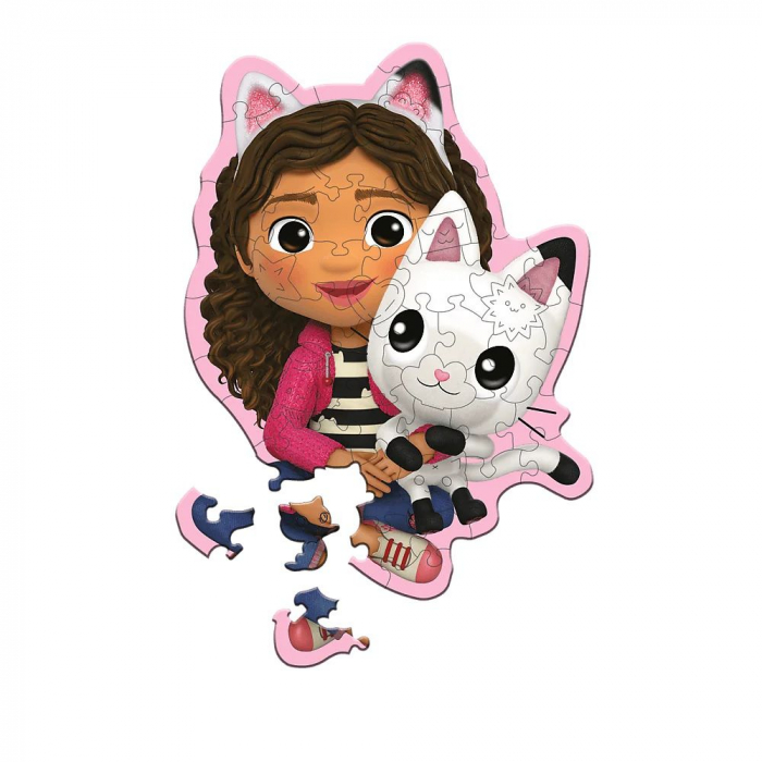 Puzzle din lemn Gabby's Dollhouse Kitty, 50 piese [2]