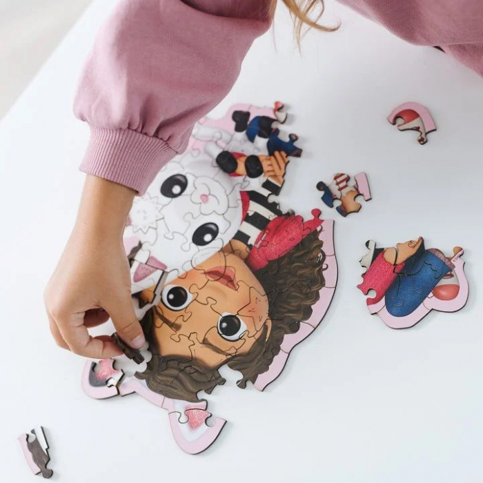 Puzzle din lemn Gabby's Dollhouse Kitty, 50 piese [4]