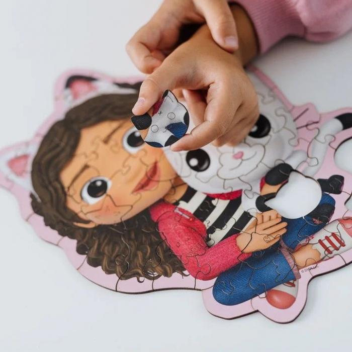 Puzzle din lemn Gabby's Dollhouse Kitty, 50 piese [5]