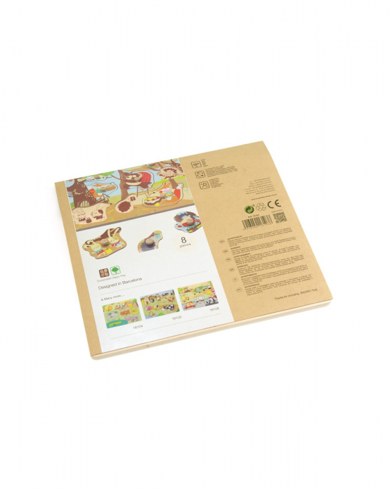 Puzzle din lemn incastru Padure, 8 piese [5]