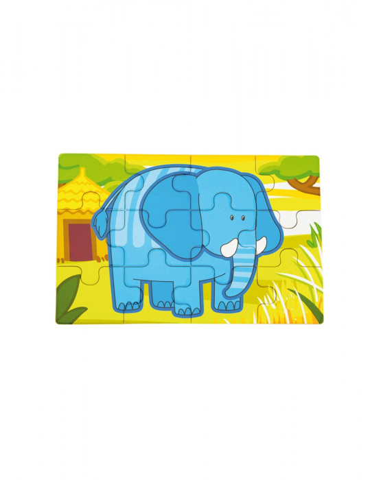 Set 4 Puzzle lemn Jungla,tip diorama [6]