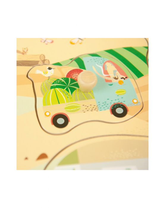 Puzzle din lemn incastru Vehicule, 7 piese [6]