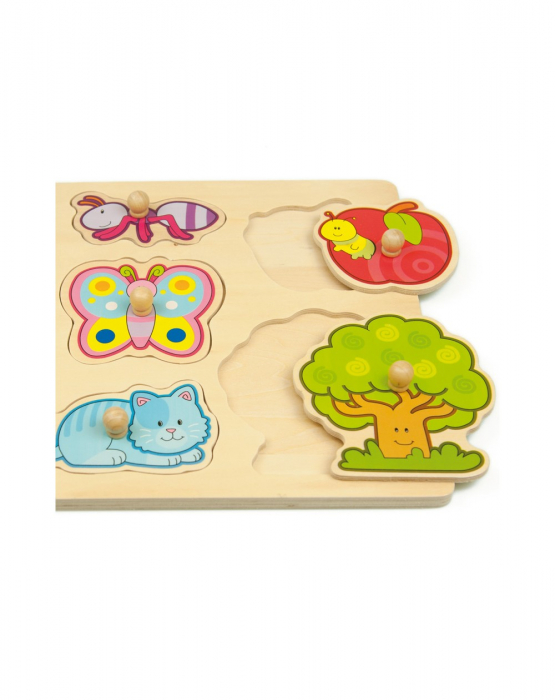 Puzzle din lemn incastru Gradina, 8 piese [2]