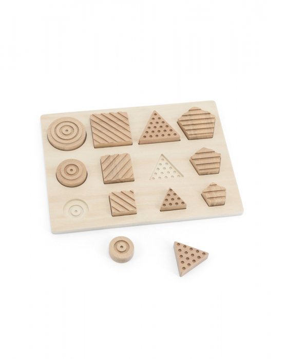 Puzzle senzorial forme geometrice, 12 piese [7]