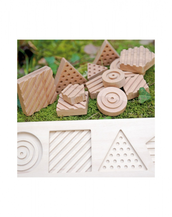 Puzzle senzorial forme geometrice, 12 piese [3]
