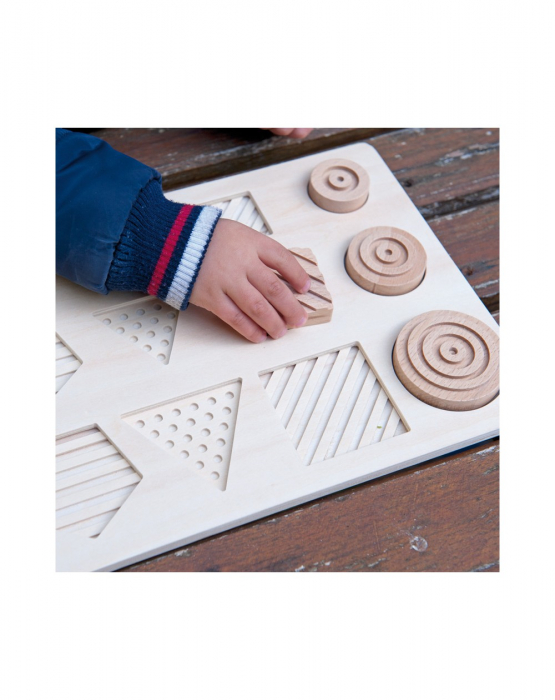 Puzzle senzorial forme geometrice, 12 piese [2]