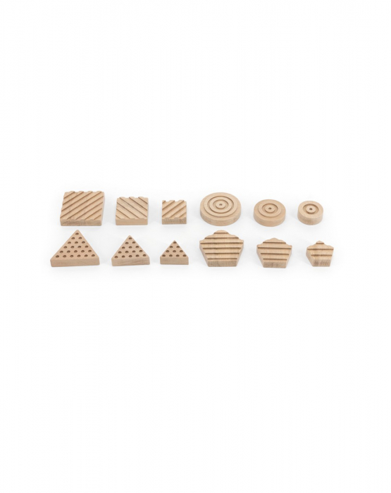 Puzzle senzorial forme geometrice, 12 piese [5]