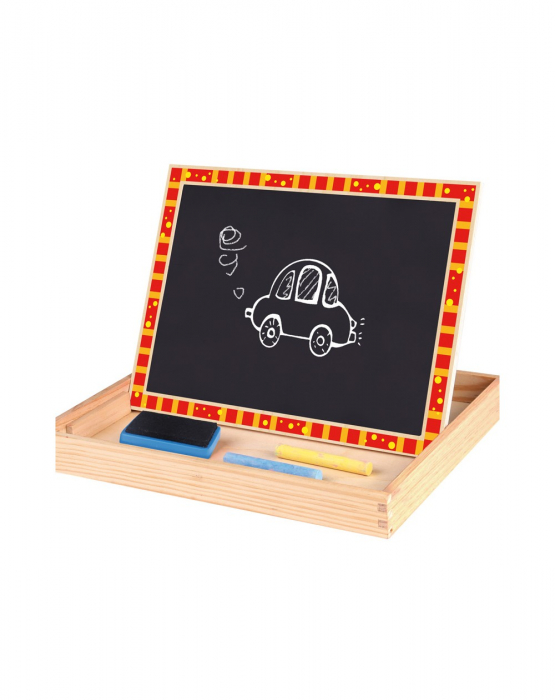 Cutie cu puzzle piese magnetice si tabla de scris, Ferma [2]