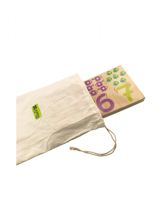 Puzzle lemn, numere, 20 piese [3]