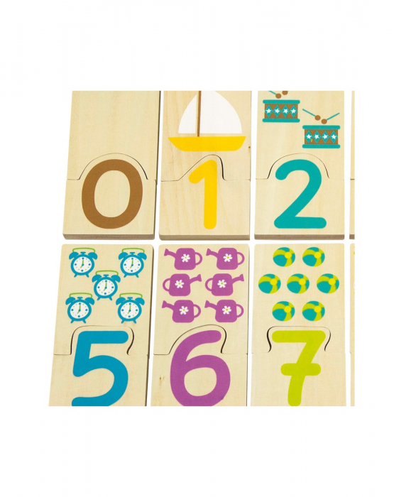 Puzzle lemn, numere, 20 piese [4]
