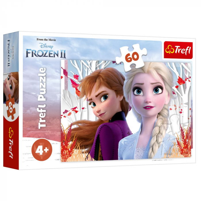 Puzzle Trefl, Disney Frozen II, Ana si Elsa, 60 piese [1]