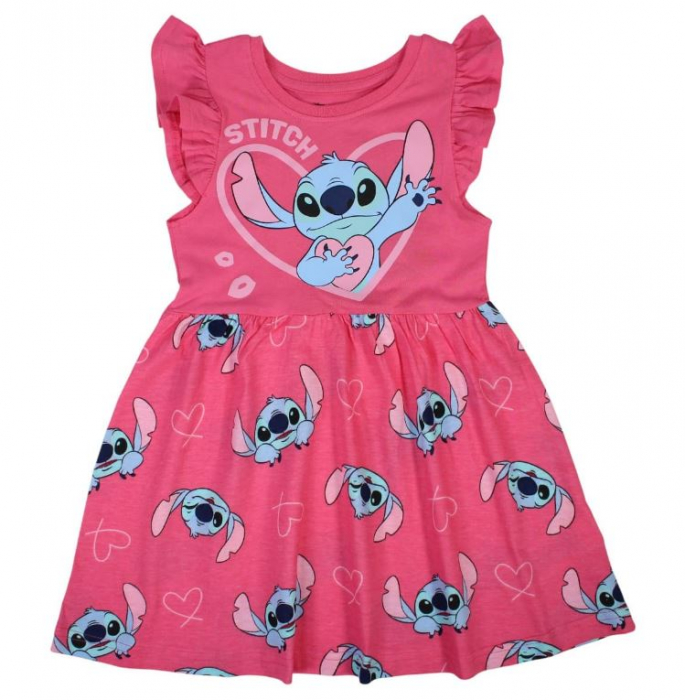 Rochie bumbac cu maneca scurta Lilo & Stitch [1]