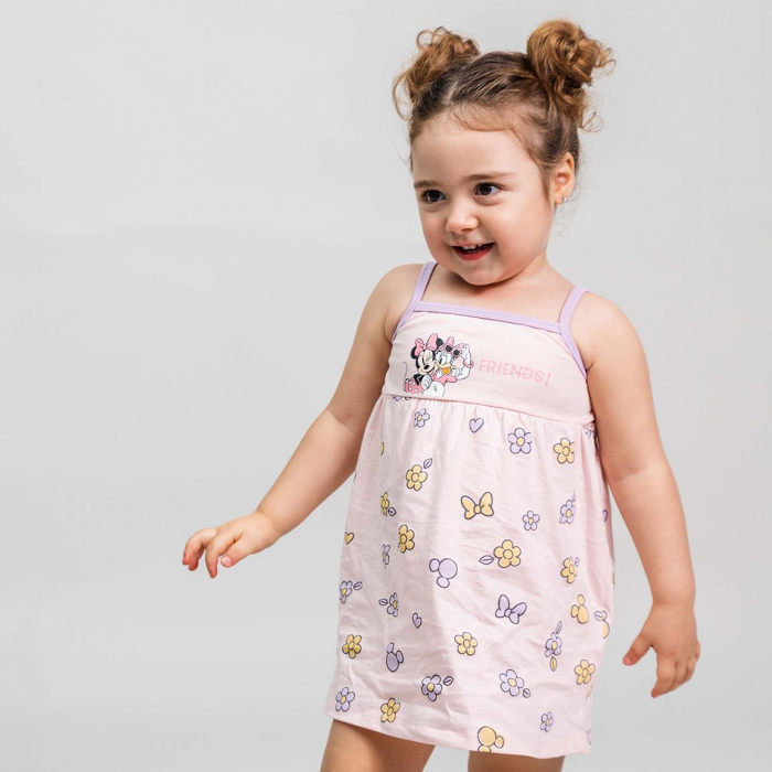 Rochie bumbac cu bretele, Minnie Mouse Friends [4]