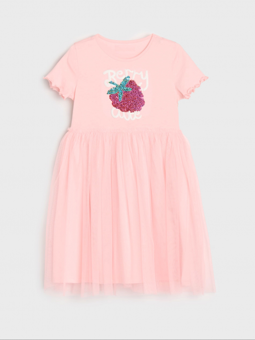 Rochie bumbac cu fusta din tul model Berry [1]