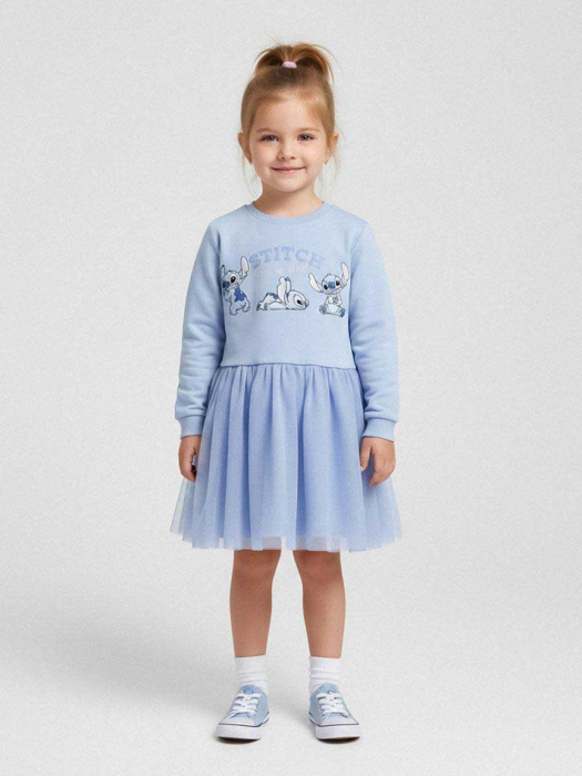 Rochie bumbac cu maneca lunga si fusta din tulle , Lilo & Stitch [1]