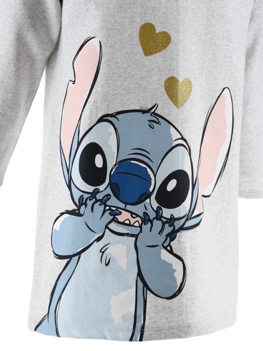 Rochie bumbac cu maneca lunga si volanase , Lilo si Stitch [3]