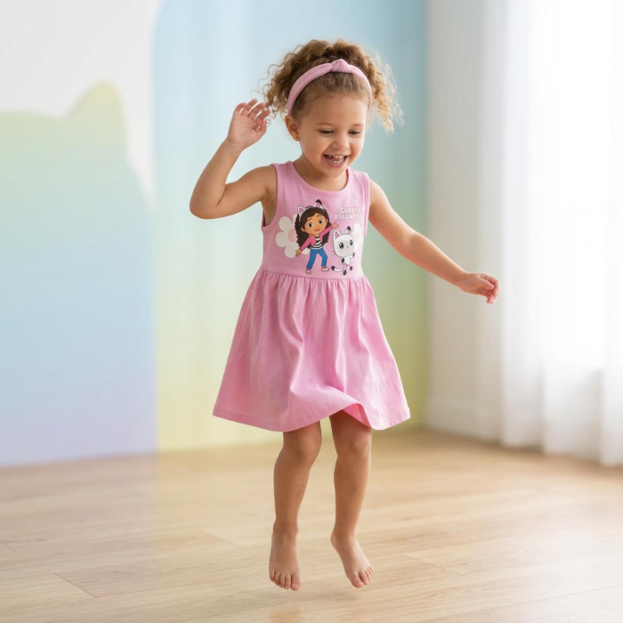 Rochie bumbac fara maneca, Gabby's Dollhouse [3]
