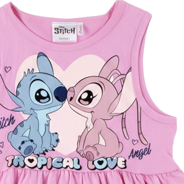 Rochie bumbac fara maneca, Stitch Tropical Love [5]
